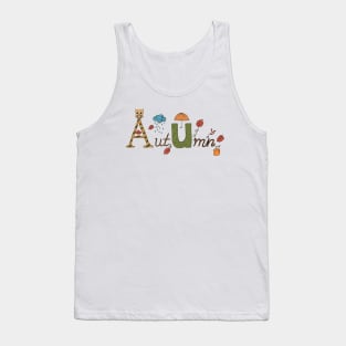 Herbstapplikation Tank Top